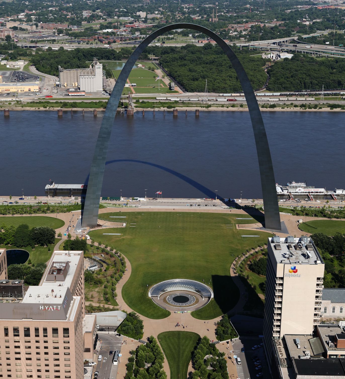 St. Louis Arch and redesigned entrance